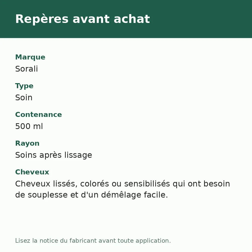 Amino reconstructeur Amino Plex Sorali, repères avant achat (visuel composé)