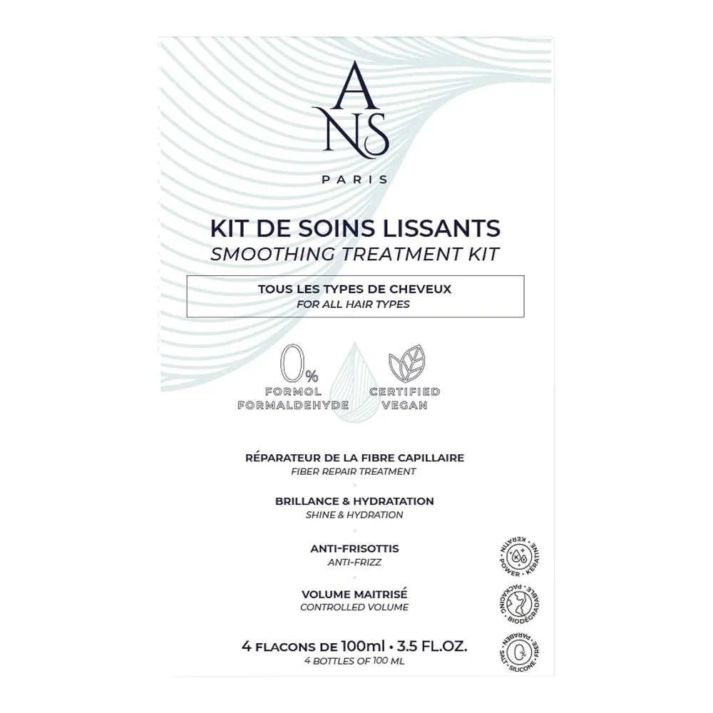 AnS Brasil kit soin lissant brésilien 4 x 100 ml, packshot AnS Brasil