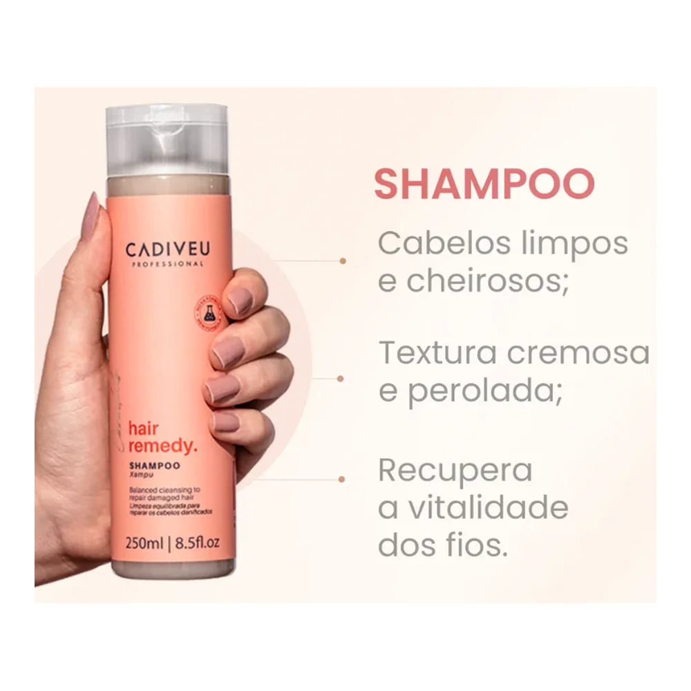 Cadiveu Essentials Hair Remedy shampooing 250 ml, vue 2 Cadiveu
