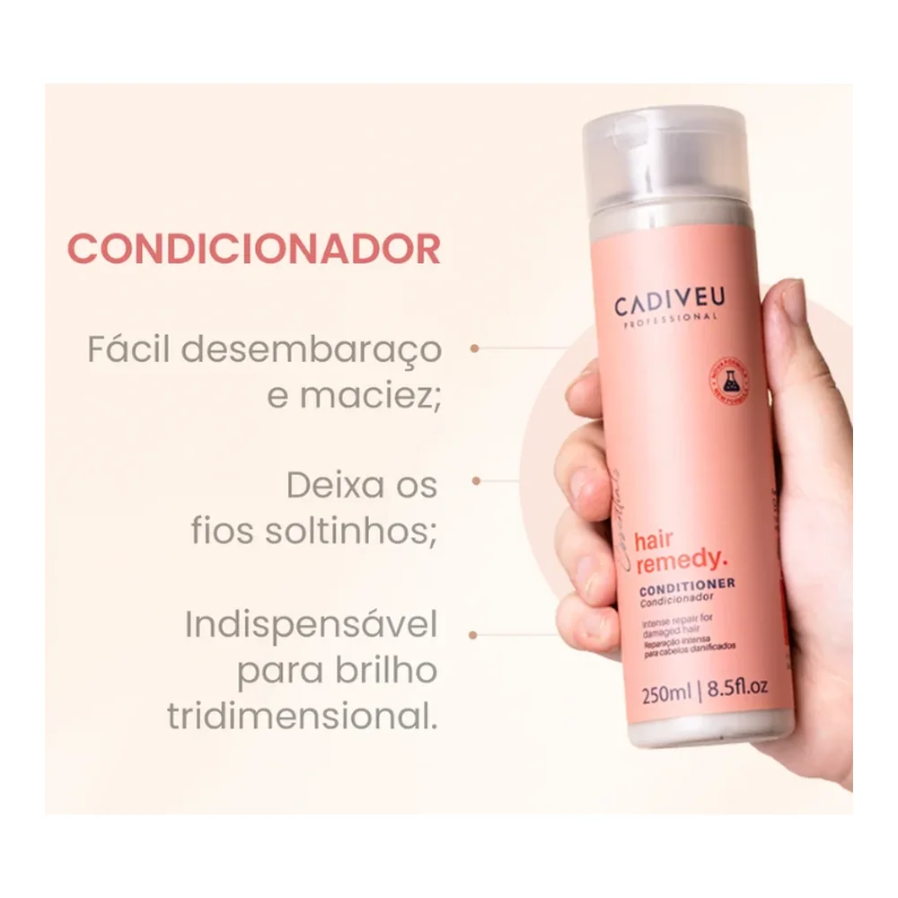 Après-shampooing Cadiveu Essentials Hair Remedy 250 ml, vue 2 Cadiveu