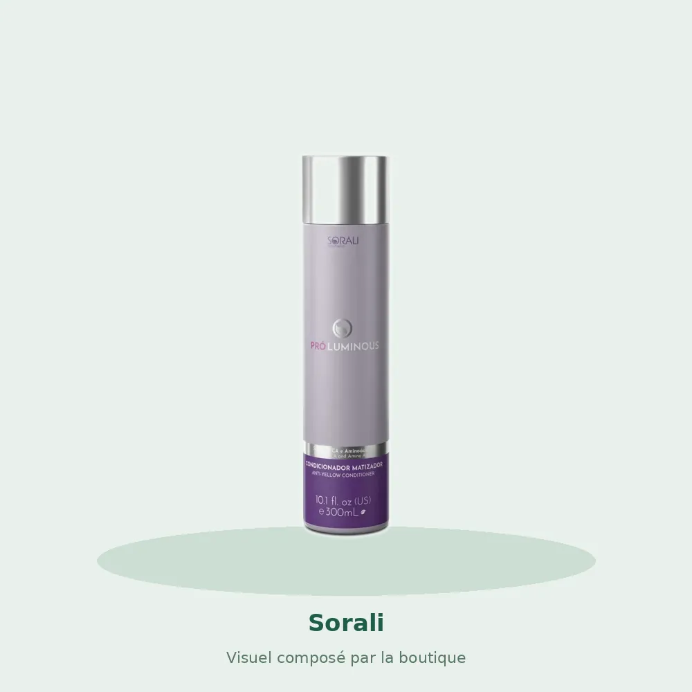 Après-shampooing matifiant Pro Luminous Sorali, visuel composé par la boutique