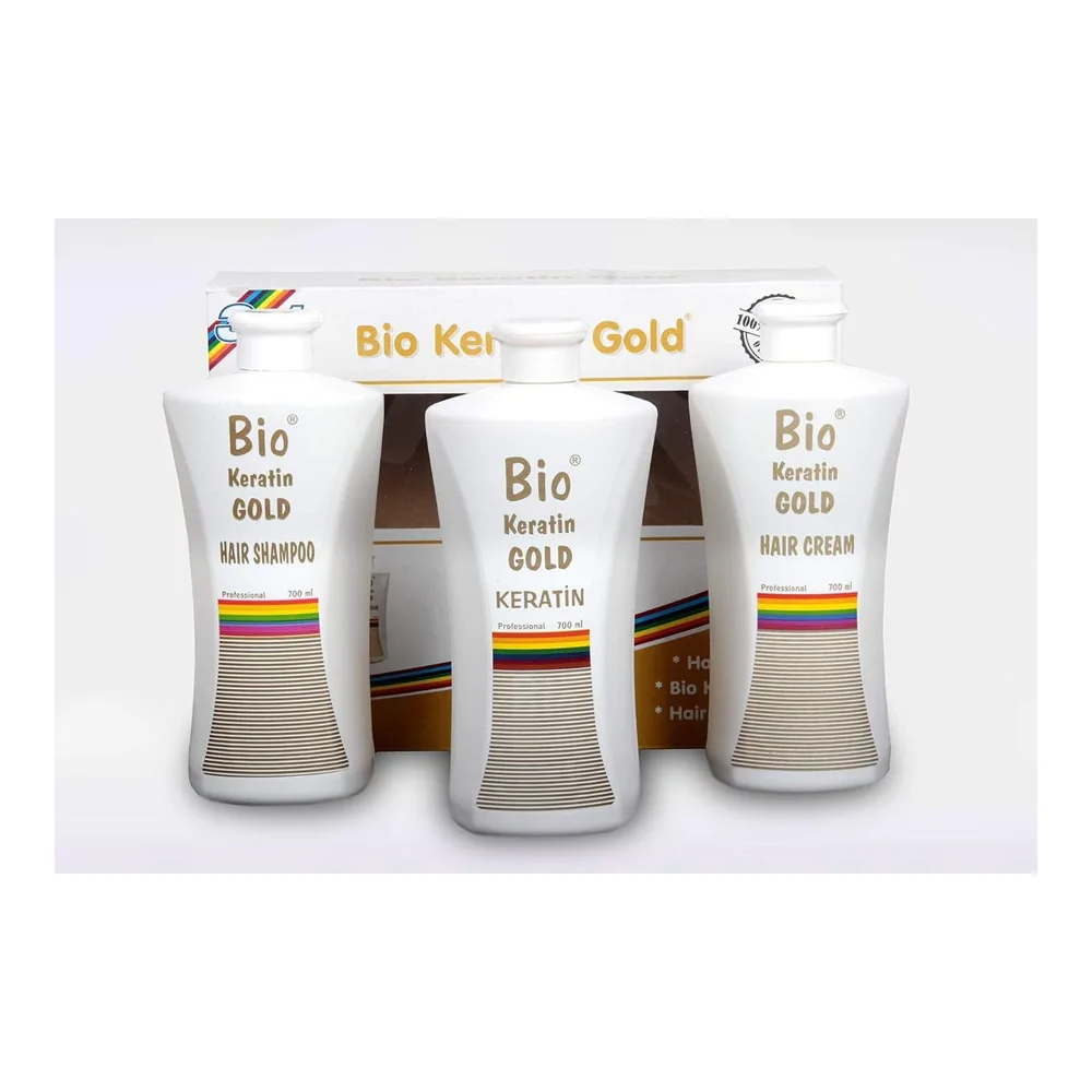 Bio Keratin Gold coffret soin cheveux shampooing et après-shampooing, vue 2 Bio Keratin Gold