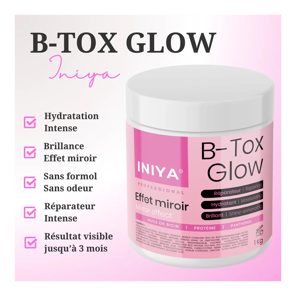Botox capillaire effet miroir Iniya B-Tox Glow, vue 3 Iniya