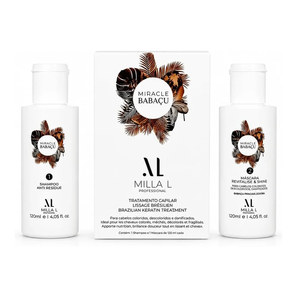 Botox lissant 2 en 1 Miracle Babaçu kératine et huiles d'Amazonie, packshot Miracle Babaçu