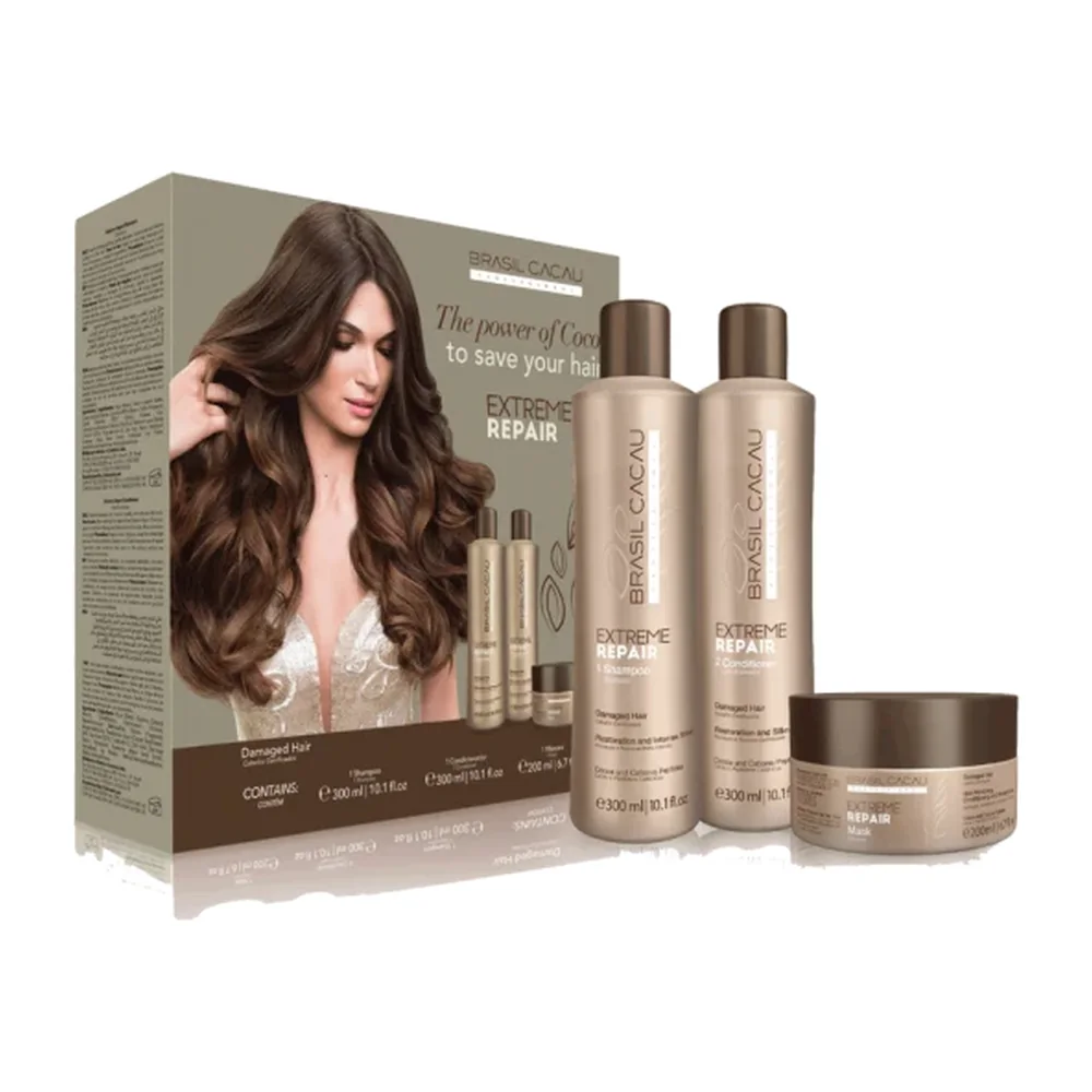 Brasil Cacau kit home care, packshot Brasil Cacau
