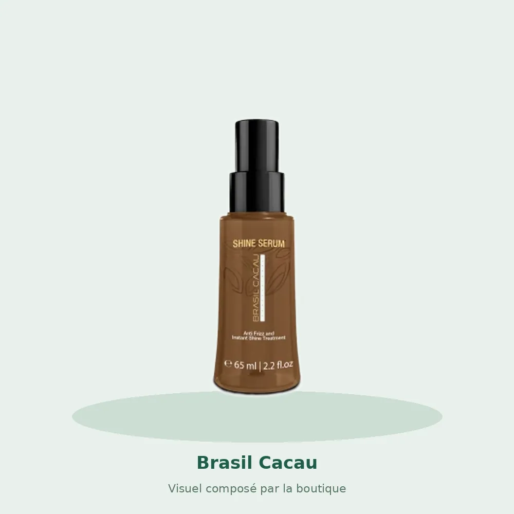 Brasil Cacau sérum brillance, visuel composé par la boutique