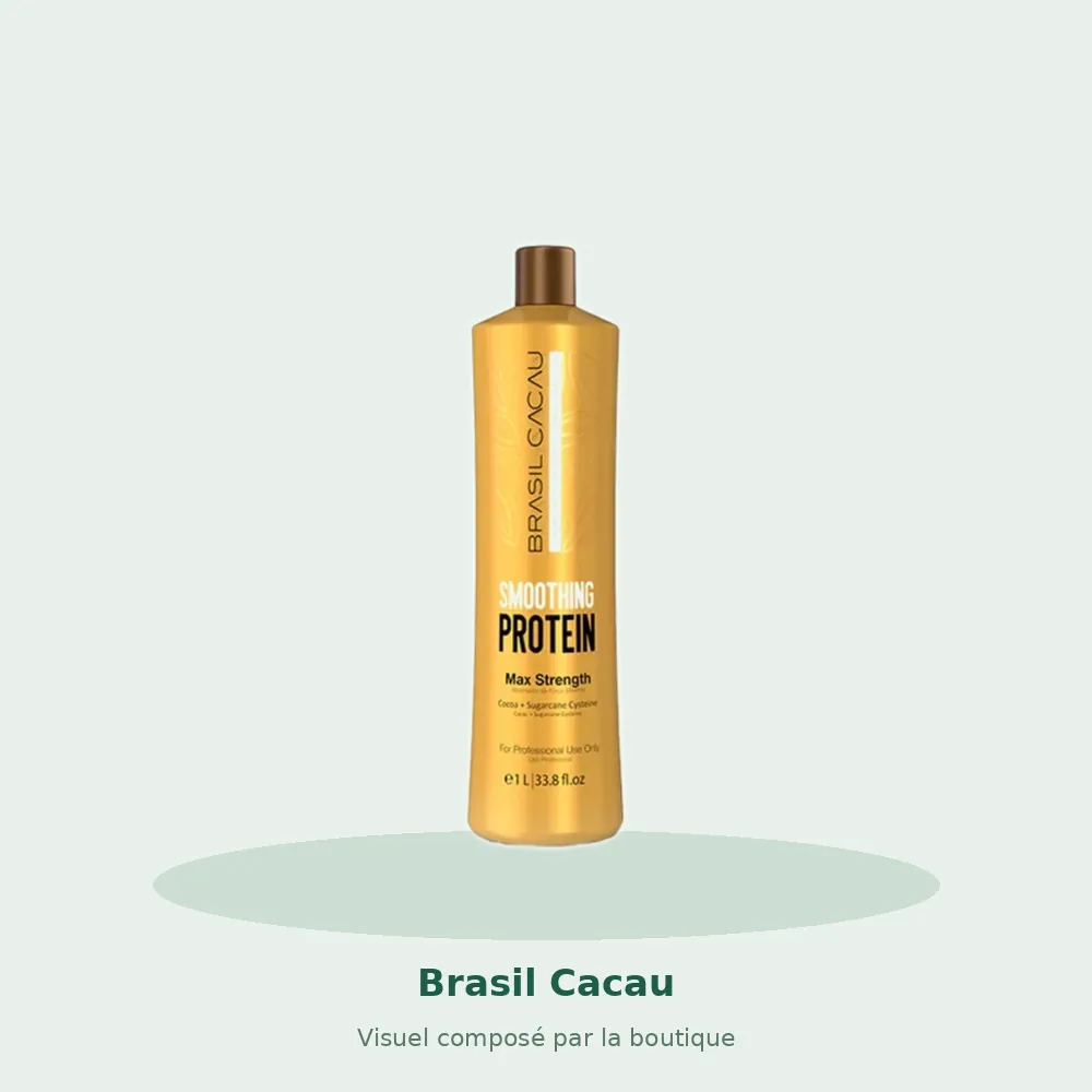 Brasil Cacau Smoothing Protein lissage brésilien, visuel composé par la boutique
