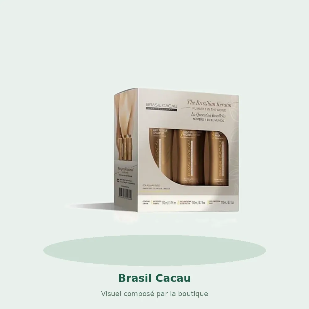 Brasil Cacau Thermal kit, visuel composé par la boutique