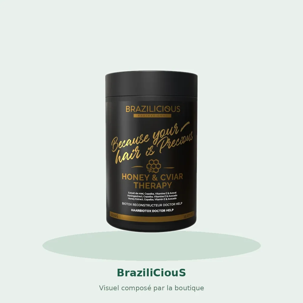 BraziliCiouS Blowtox Honey Caviar Therapy, visuel composé par la boutique