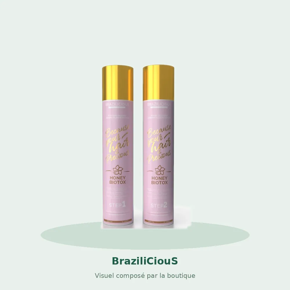 BraziliCiouS Honey Biotox Jasmin, visuel composé par la boutique
