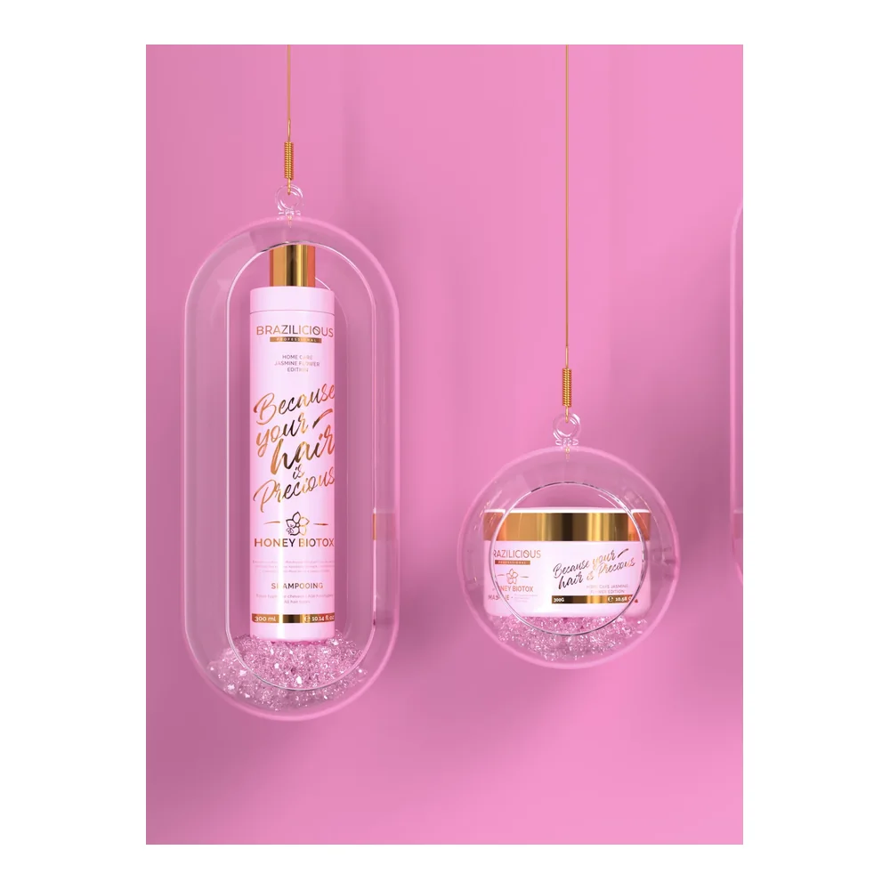 BraziliCiouS Honey Biotox shampoing et masque au jasmin 2 x 300 ml, packshot BraziliCiouS