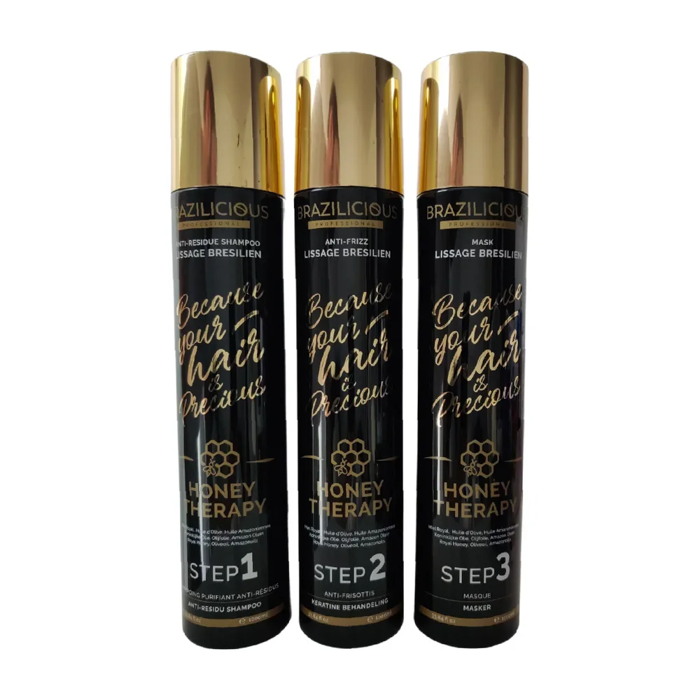 BraziliCiouS Honey Therapy lissage brésilien 3 x 1 L, packshot BraziliCiouS