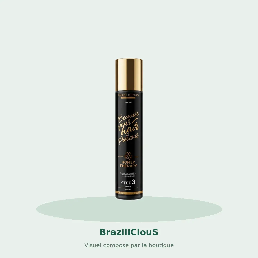 BraziliCiouS Step 3 Masque Honey Therapy, visuel composé par la boutique