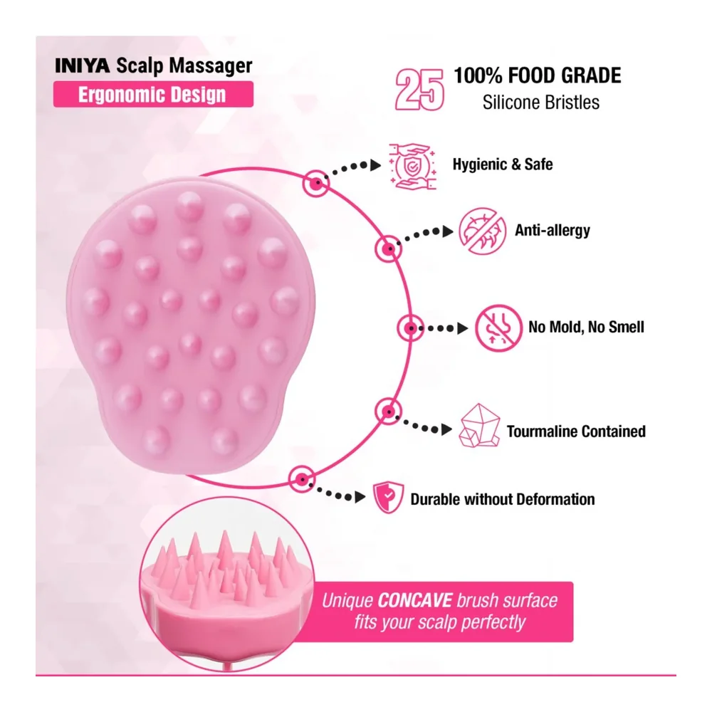 Brosse massante cuir chevelu Iniya, vue 3 Iniya
