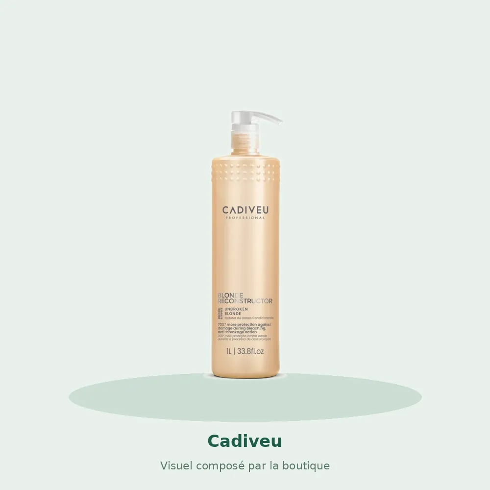 Cadiveu Blonde Reconstructor protecteur de mèches 1 L, visuel composé par la boutique