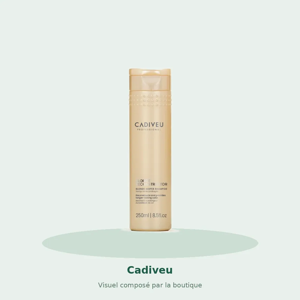 Cadiveu Blonde Reconstructor shampooing 250 ml, visuel composé par la boutique