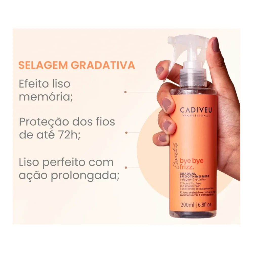 Cadiveu Bye Bye Frizz selagem gradativa 200 ml, vue 2 Cadiveu