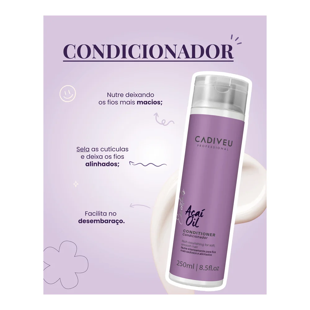 Cadiveu Essentials Açaí Oil après-shampooing 200 ml, vue 2 Cadiveu