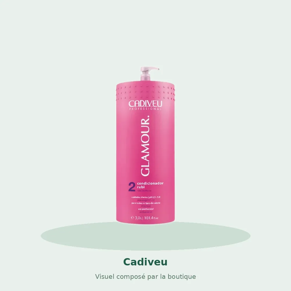 Cadiveu Essentials Glamour après-shampooing 3 L, visuel composé par la boutique