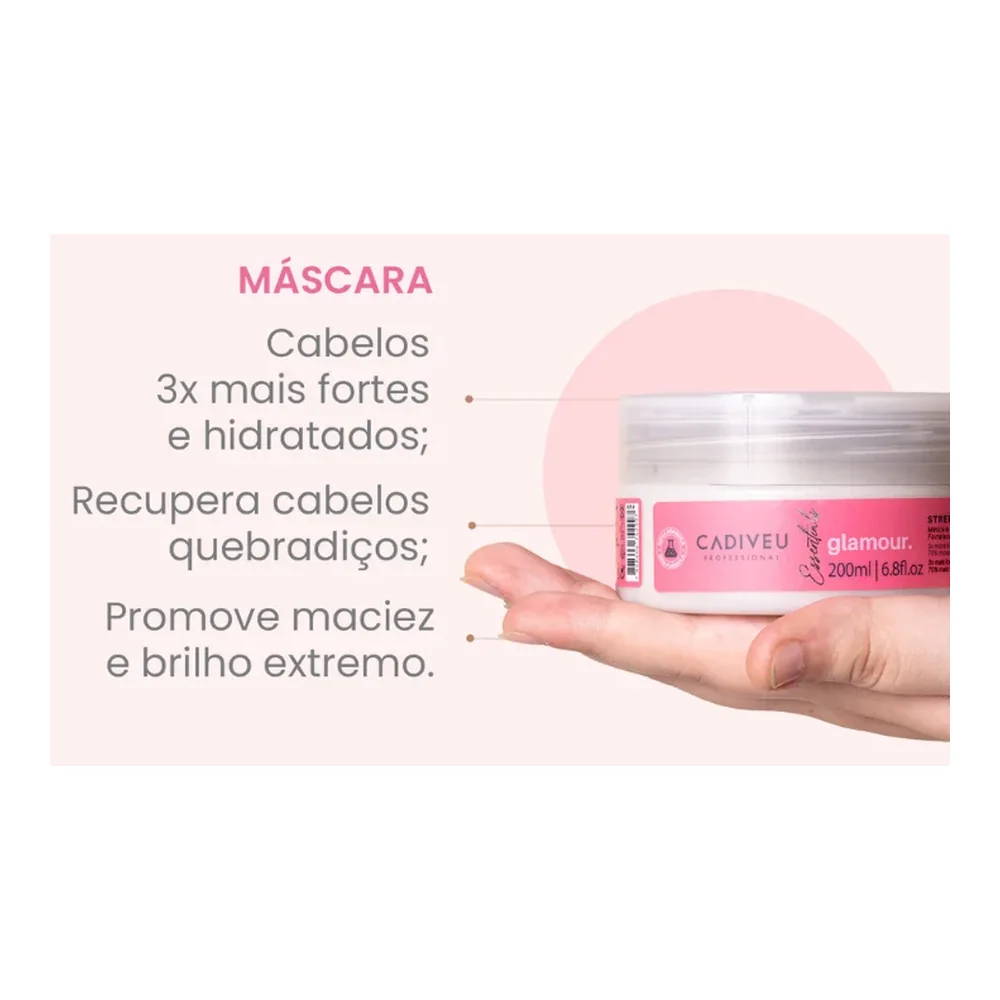 Cadiveu Essentials Glamour masque 200 ml, vue 2 Cadiveu