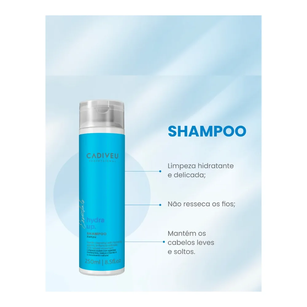 Cadiveu Essentials Hydra Up shampooing 250 ml, vue 2 Cadiveu