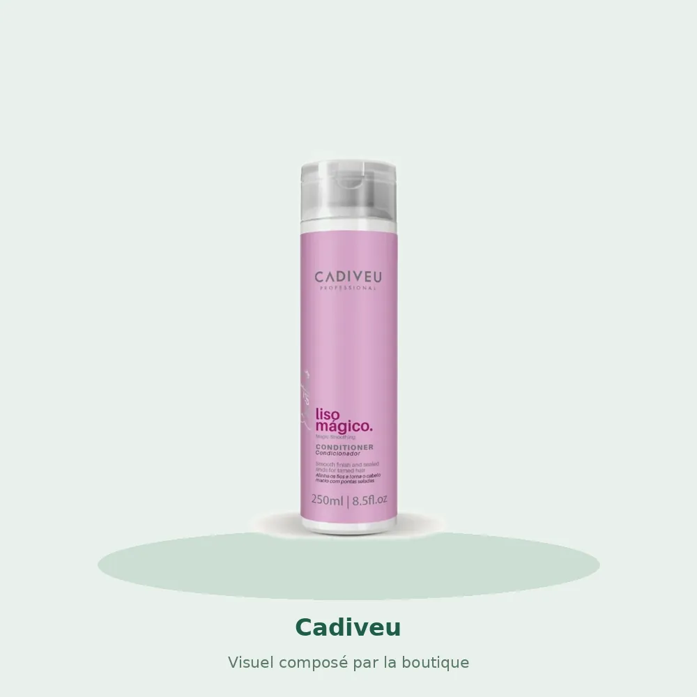 Cadiveu Essentials Liso Mágico après-shampooing 250 ml, visuel composé par la boutique