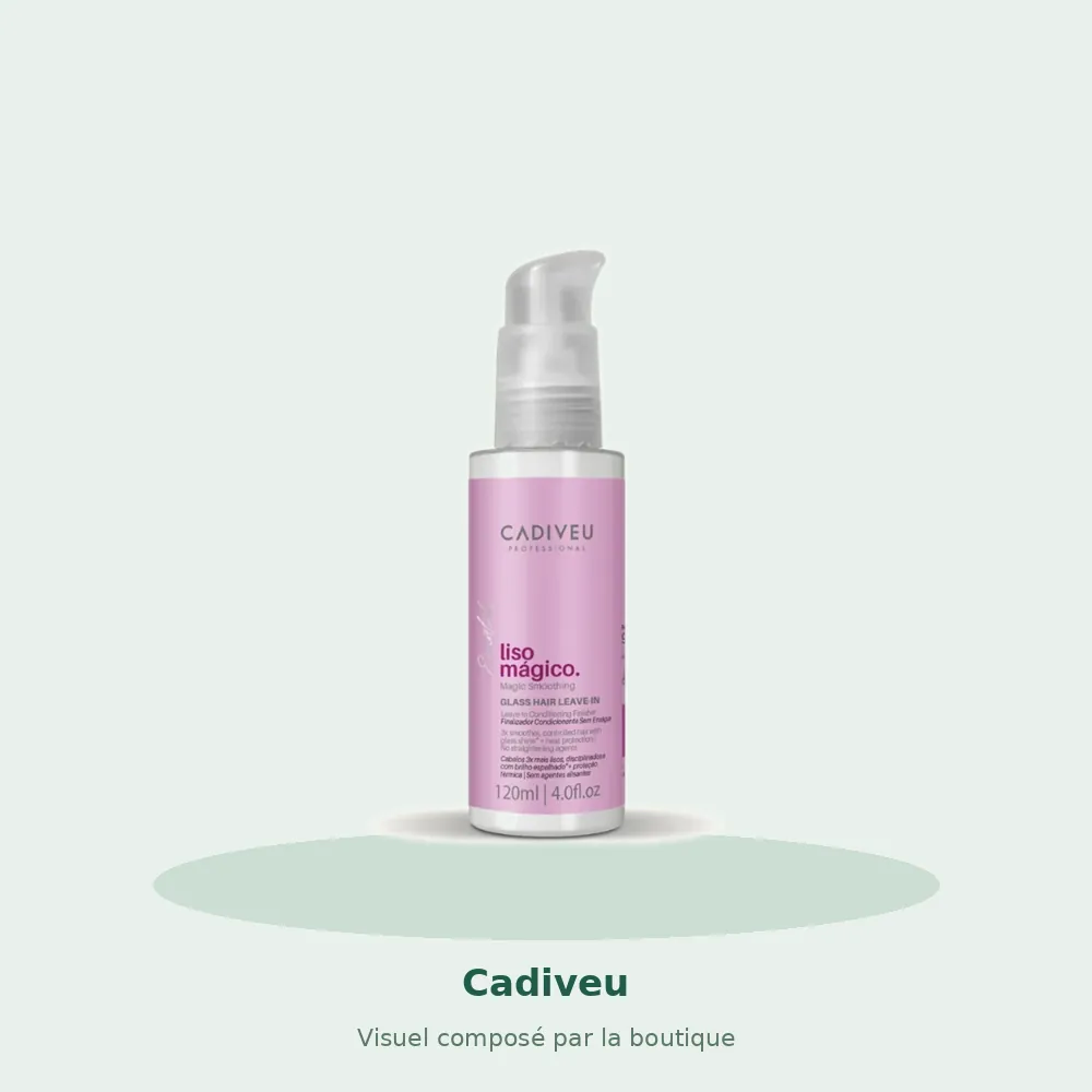 Cadiveu Essentials Liso Mágico leave-in Glass Hair 120 ml, visuel composé par la boutique
