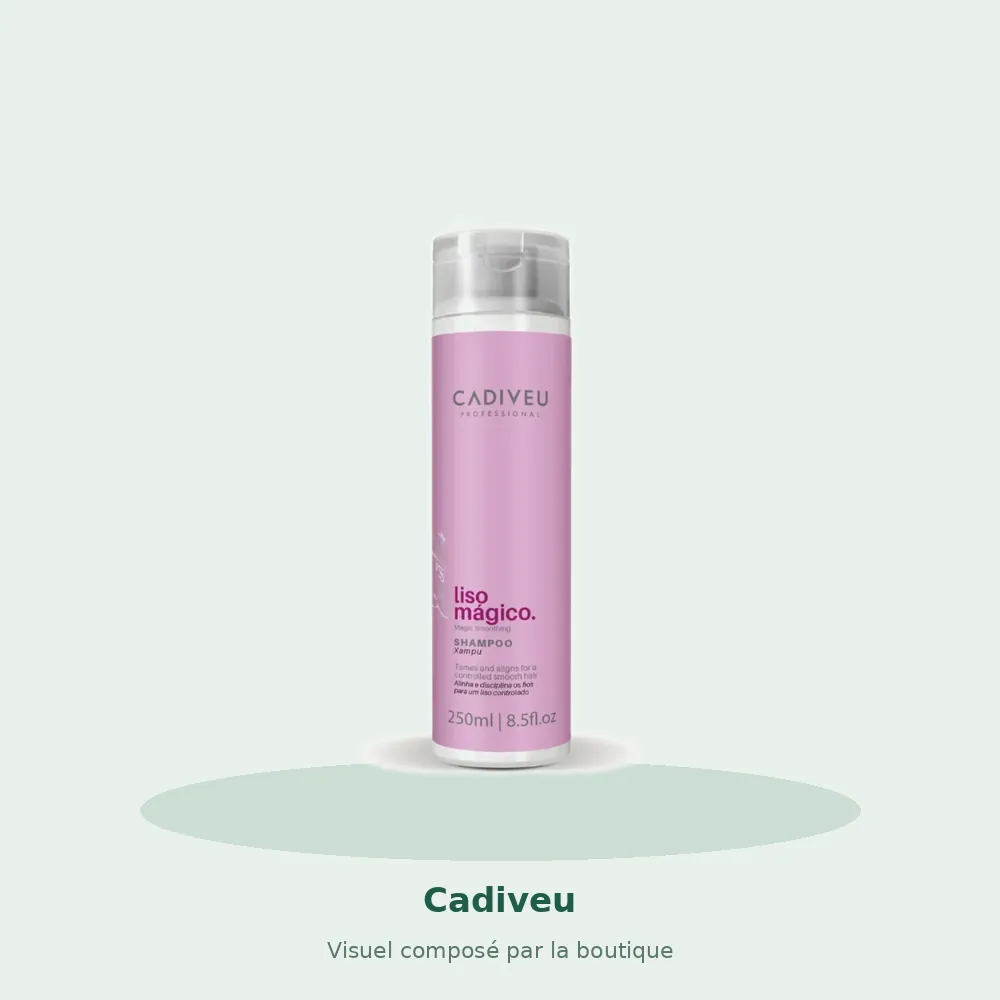 Cadiveu Essentials Liso Mágico shampooing 250 ml, visuel composé par la boutique