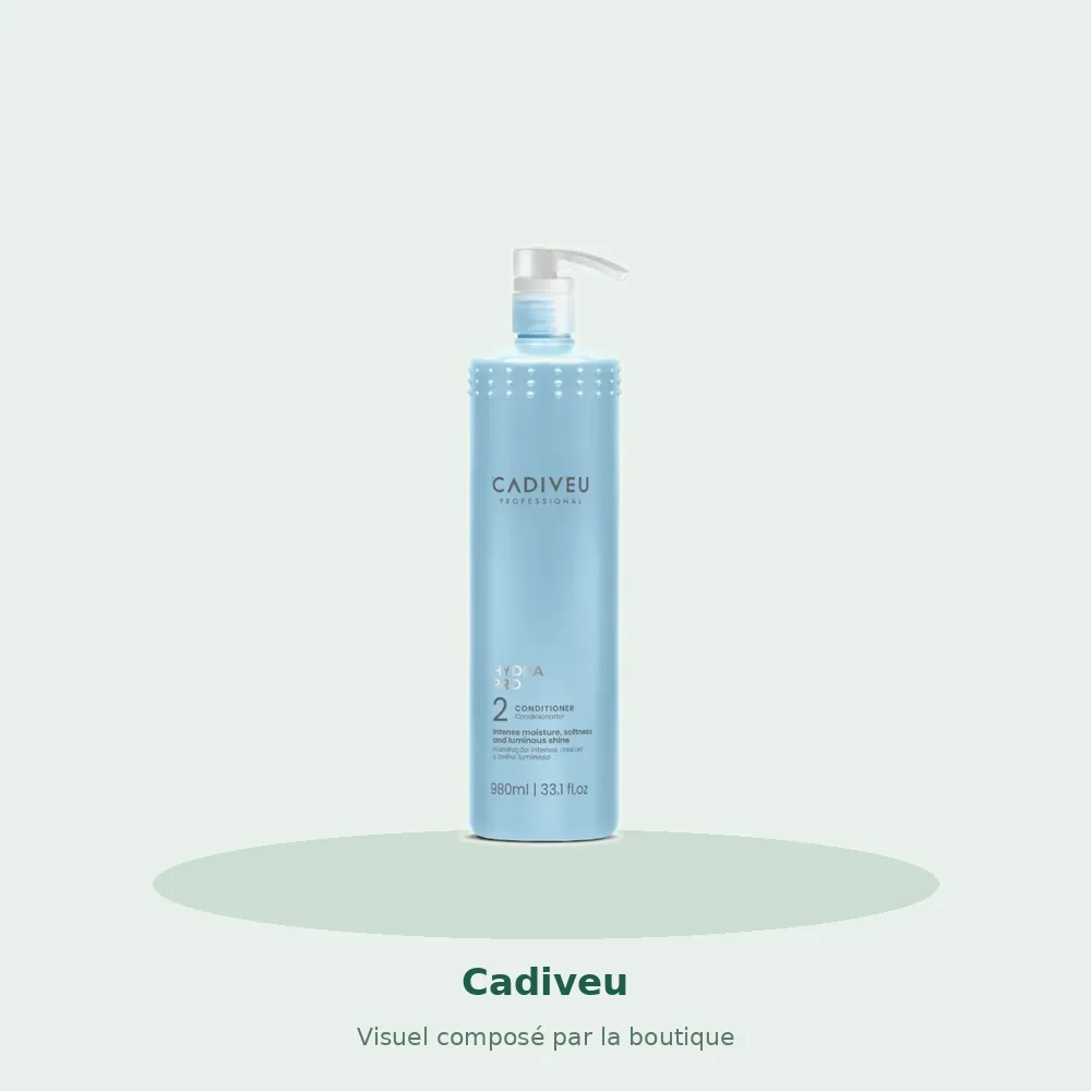 Cadiveu Hydra Pro après-shampooing 980 ml, visuel composé par la boutique