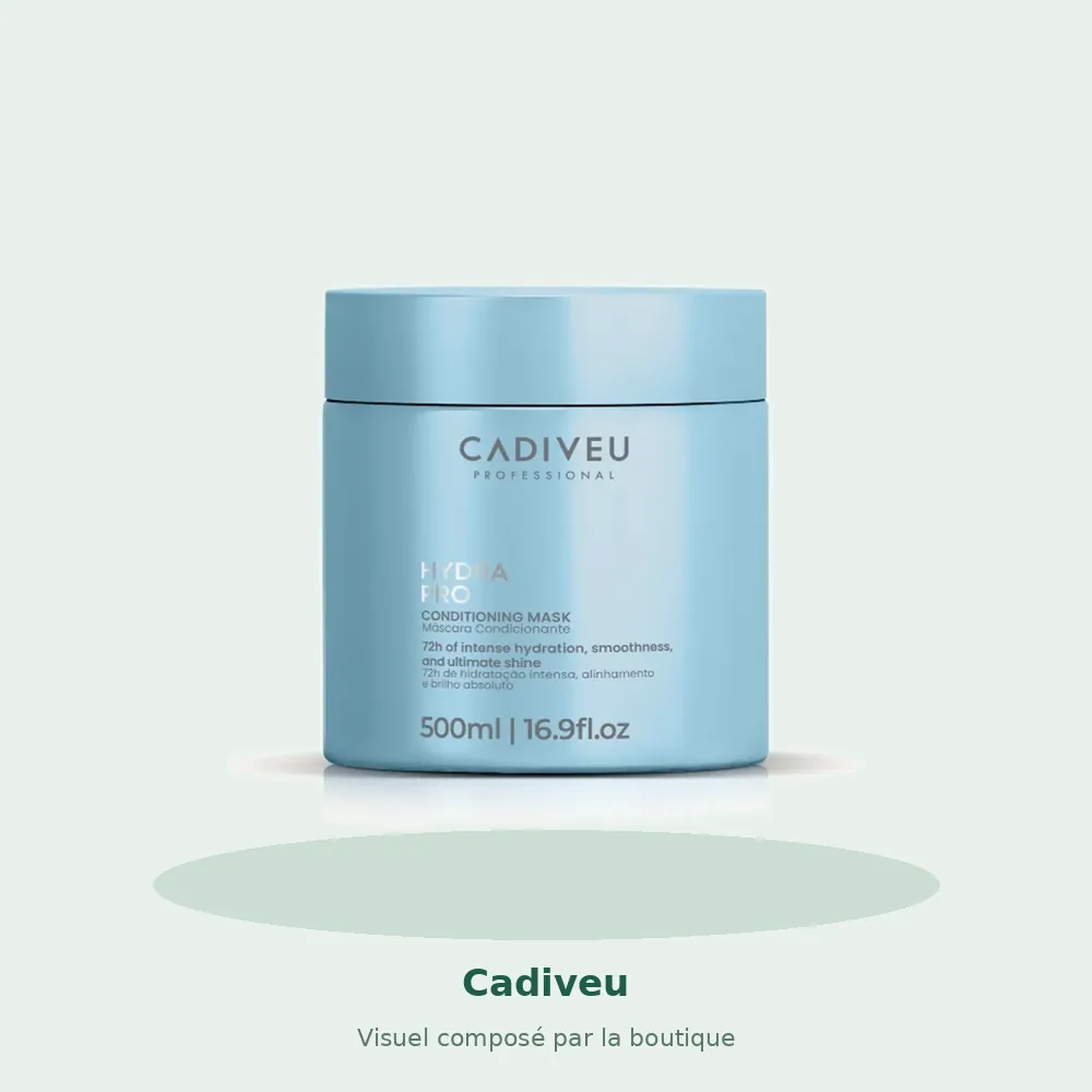 Cadiveu Hydra Pro masque 500 ml, visuel composé par la boutique