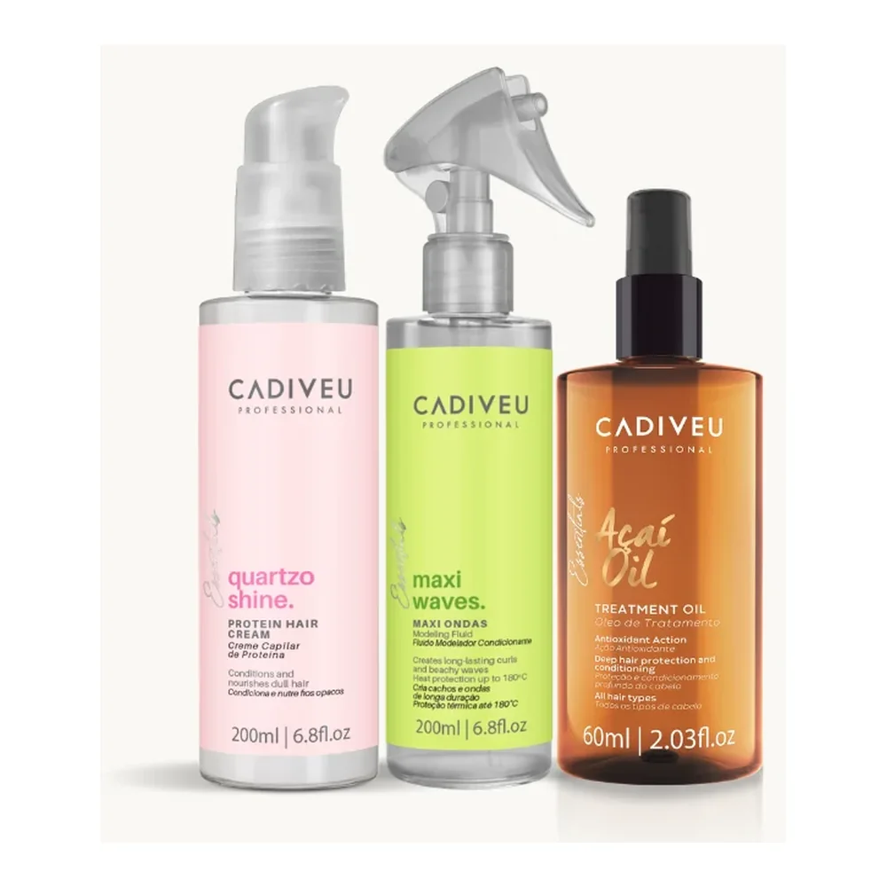 Cadiveu kit Cachos Definido, packshot Cadiveu