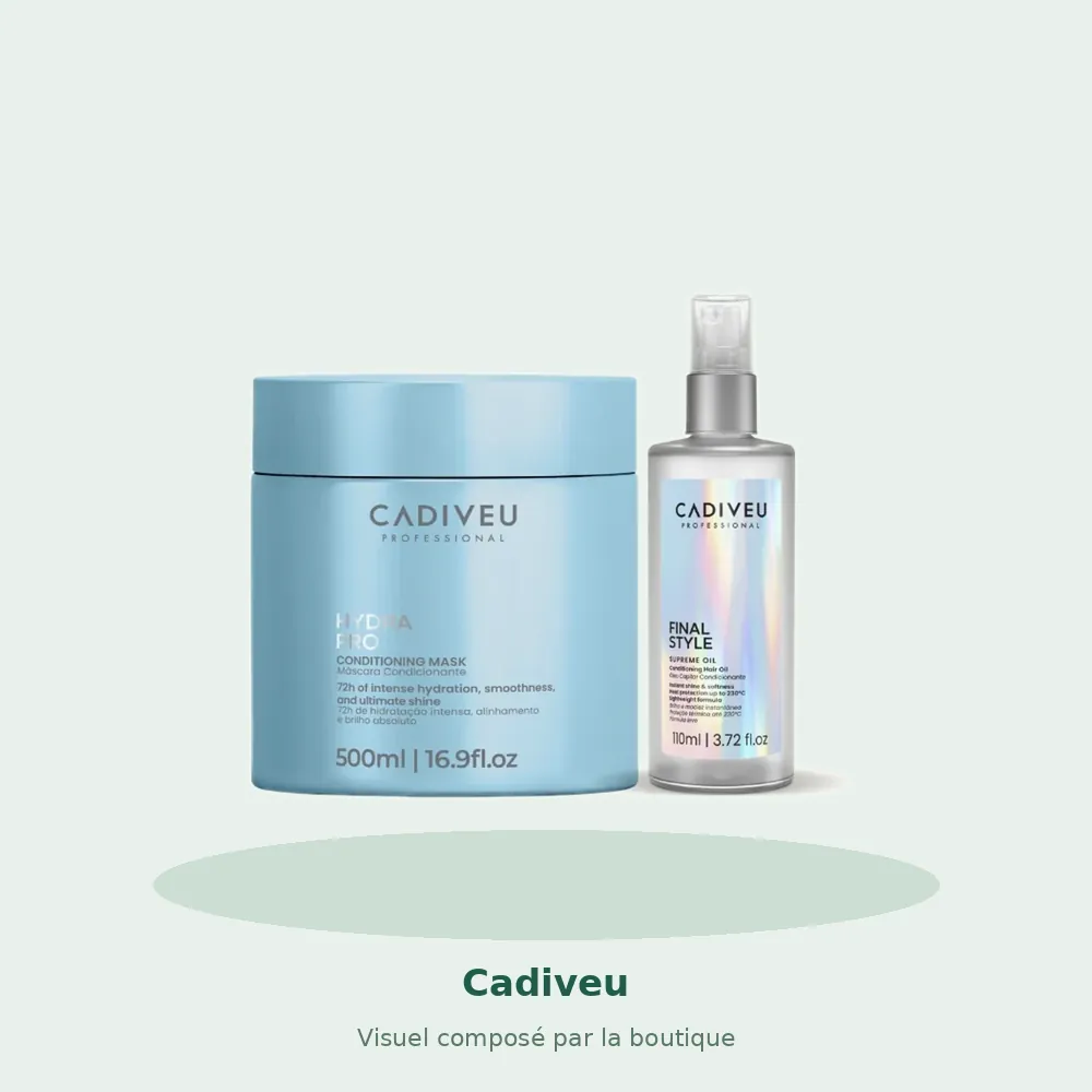 Cadiveu kit Gloss Hair, visuel composé par la boutique