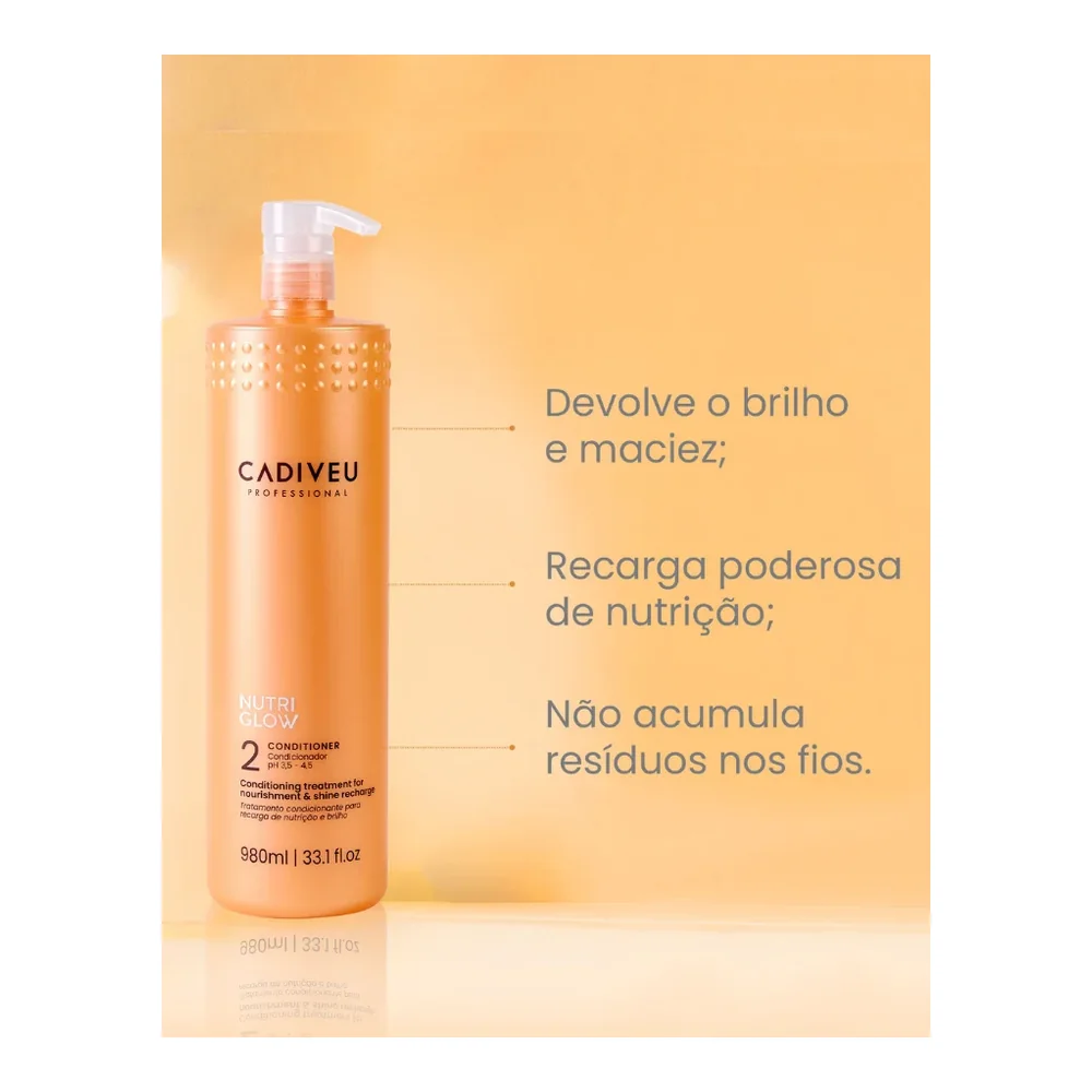 Cadiveu Nutri Glow après-shampooing 980 ml, vue 2 Cadiveu