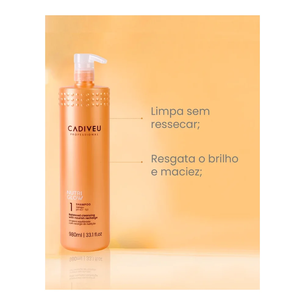 Cadiveu Nutri Glow shampooing 980 ml, vue 2 Cadiveu