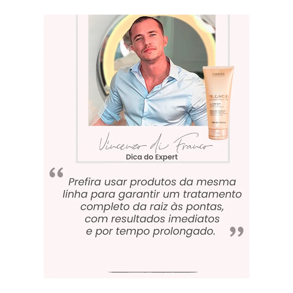 Cadiveu Professional Blonde Reconstructor masque acidifiant, vue 3 Cadiveu