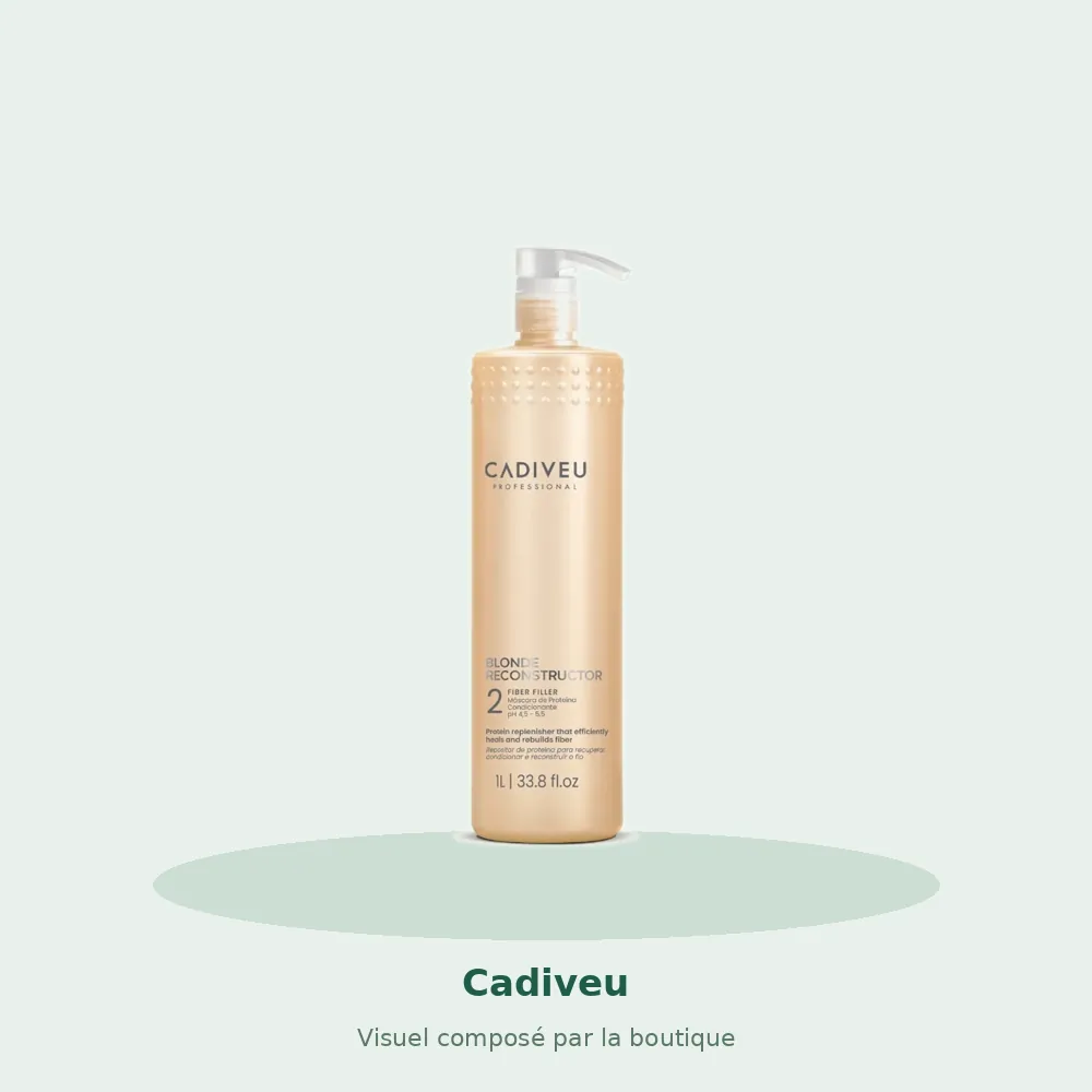 Cadiveu Professional Blonde Reconstructor masque Fiber Filler, visuel composé par la boutique