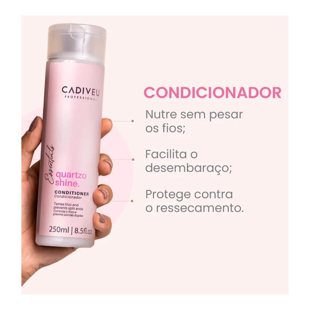 Cadiveu Quartzo Shine après-shampooing 250 ml, vue 2 Cadiveu