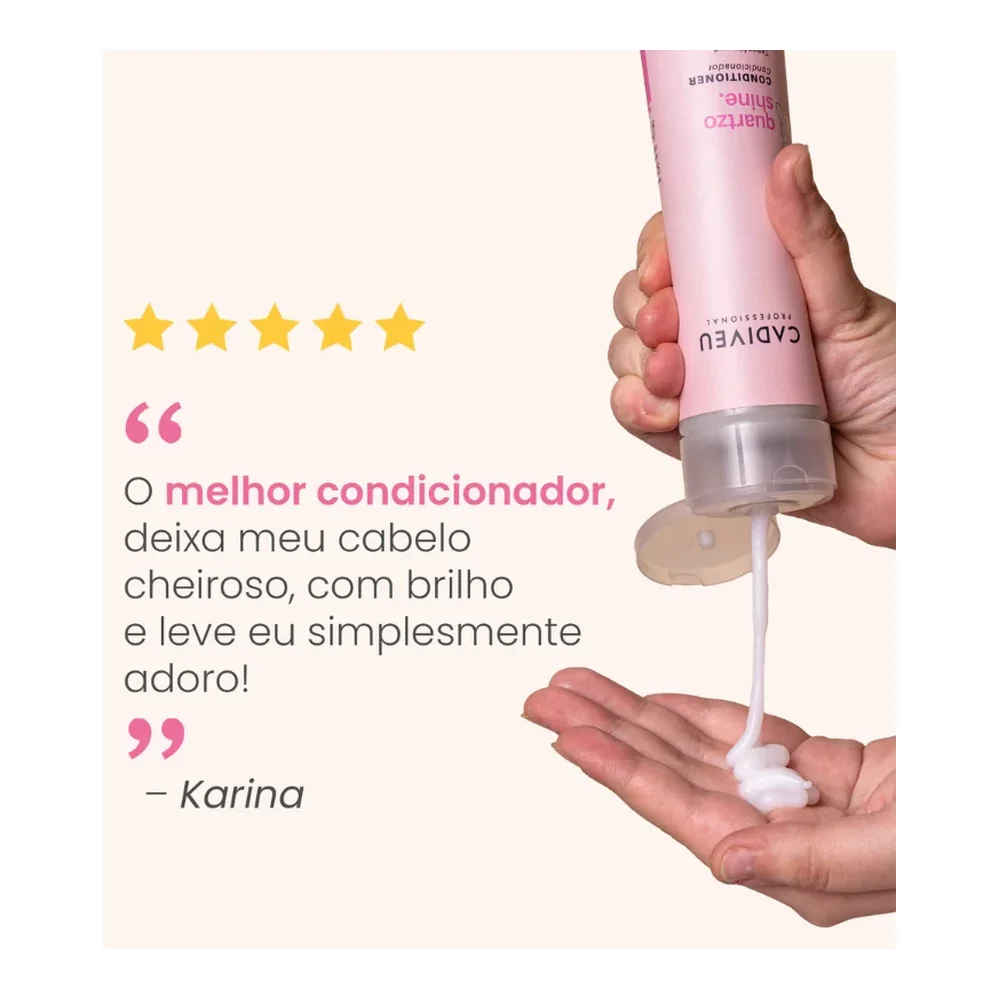 Cadiveu Quartzo Shine après-shampooing 250 ml, vue 3 Cadiveu