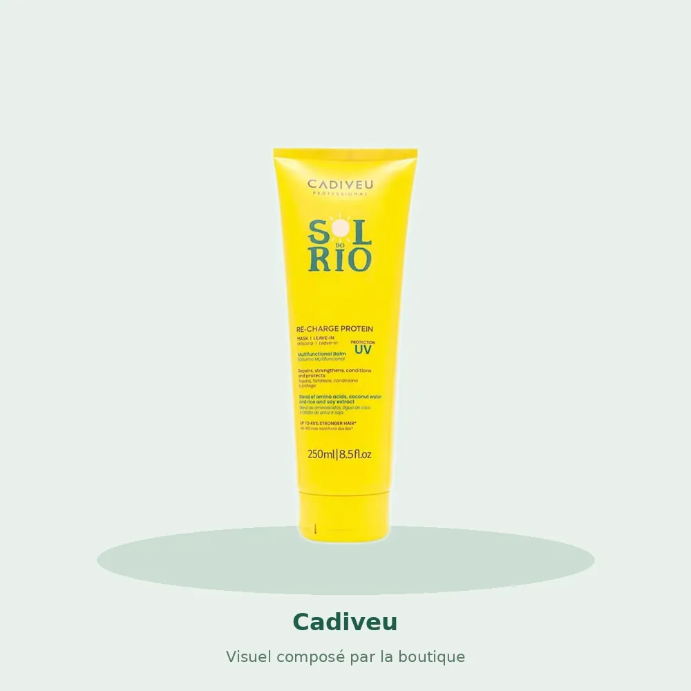 Cadiveu soin capillaire, visuel composé par la boutique