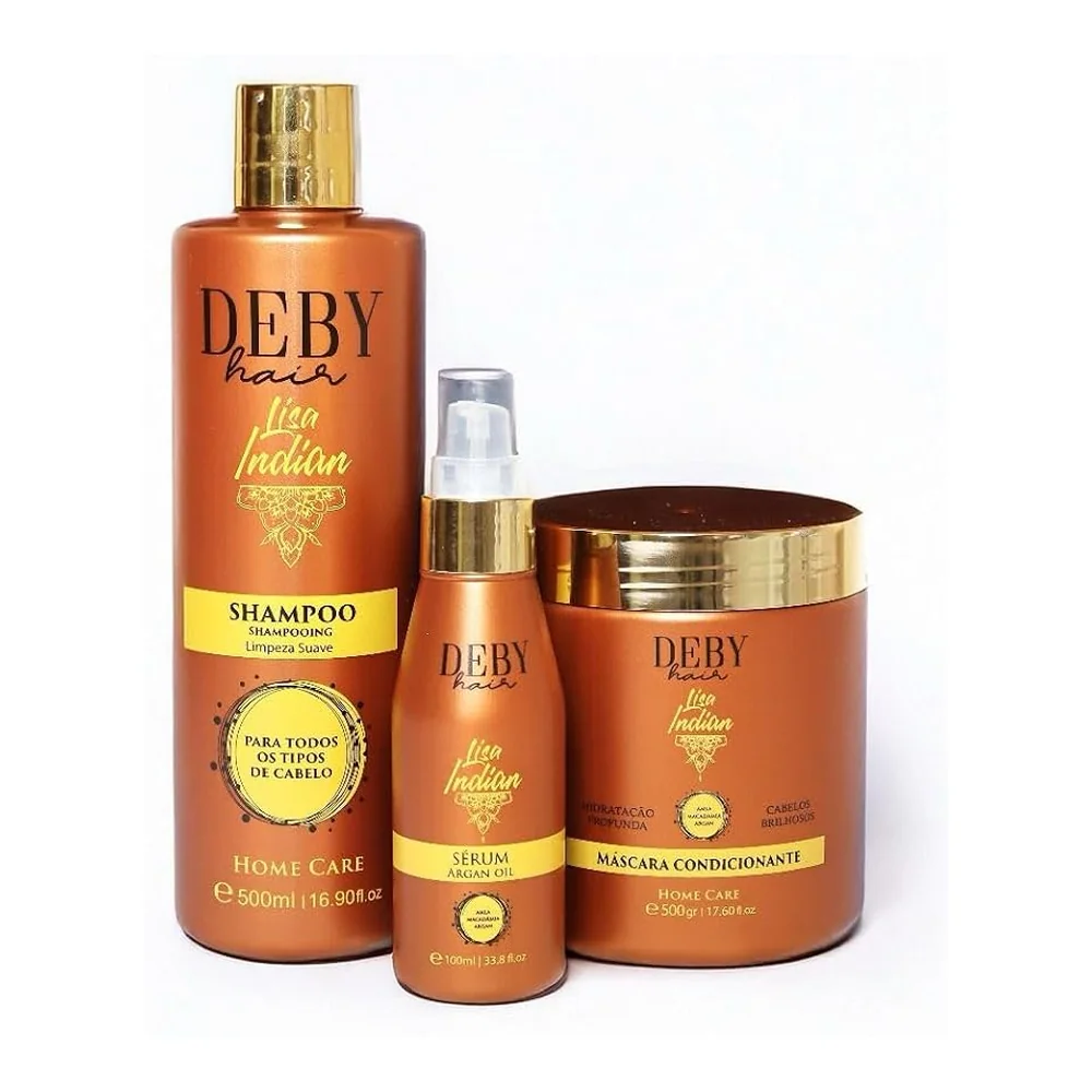 Deby Hair Ligne Indian coffret shampoing sérum et masque, packshot Deby Hair