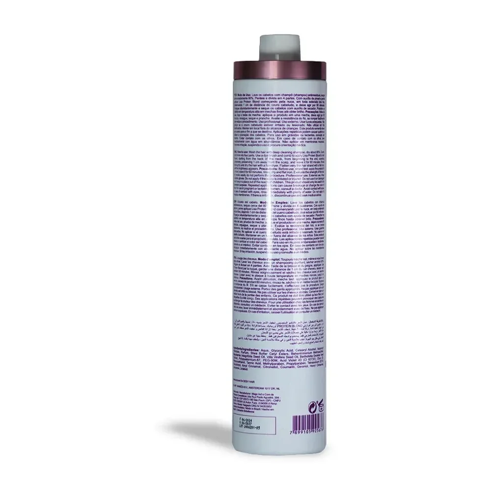 Deby Hair Lisa Protein Blond lissage 1 L, vue 3 Deby Hair
