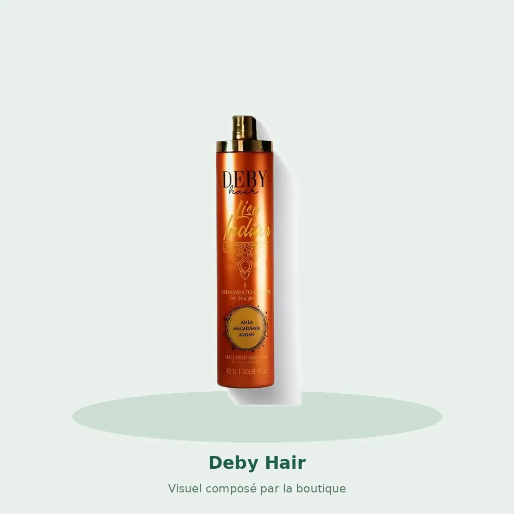 Deby Hair lissage indien, visuel composé par la boutique