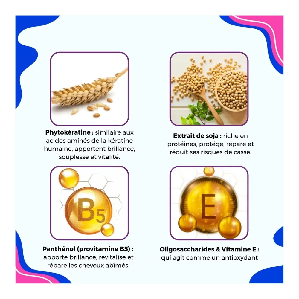 Duo hydratation Iniya shampoing et masque lissant brésilien au tanin, vue 4 Iniya