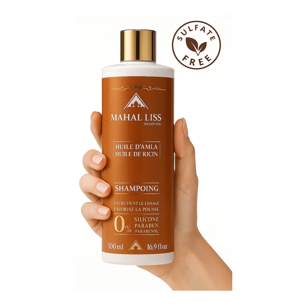 Duo shampooing et masque Mahal Liss huile d'amla et ricin, vue 3 Mahal Liss