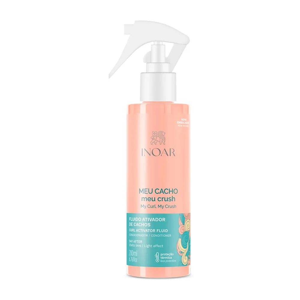 Fluide activateur de boucles Inoar Meu Cacho Meu Crush, packshot Inoar