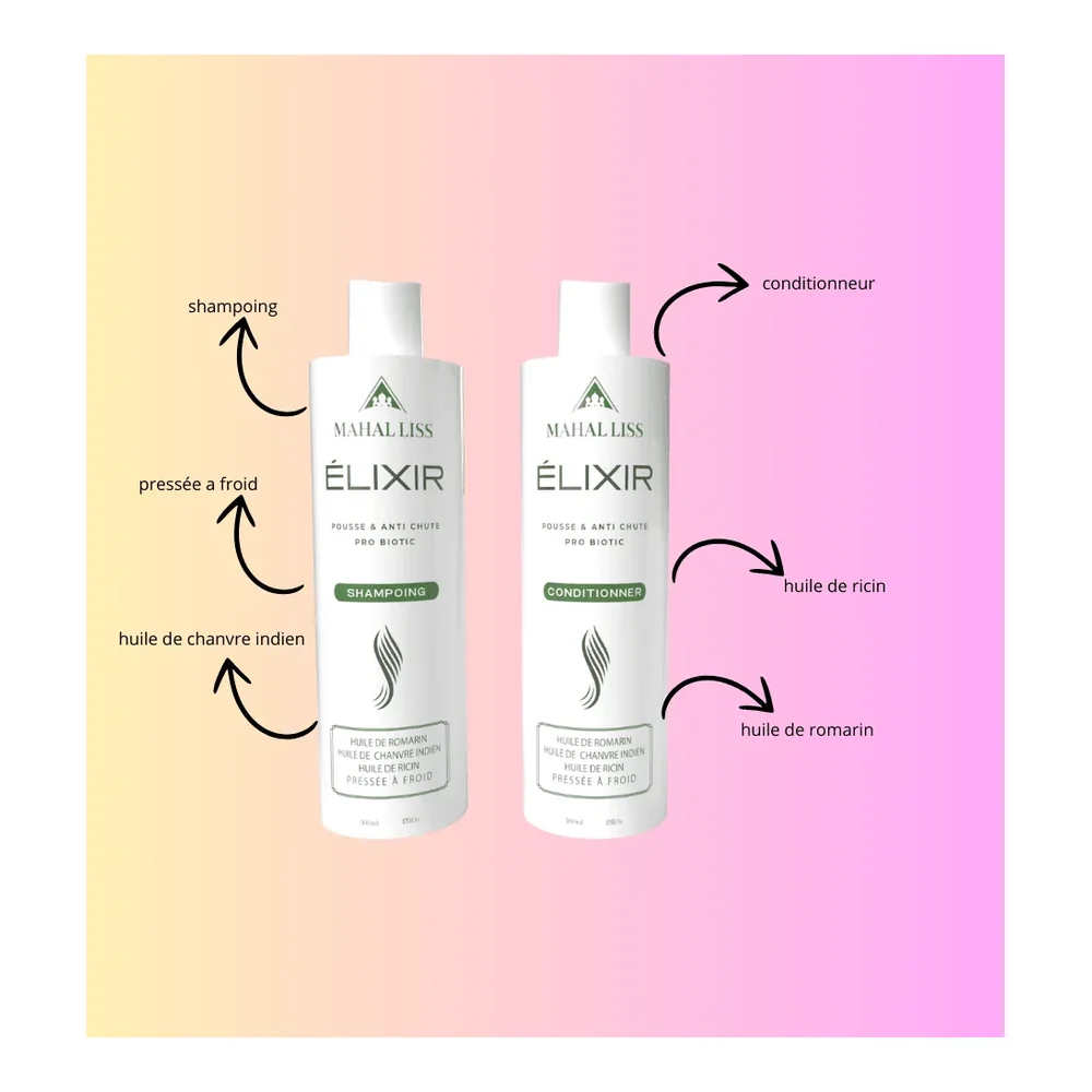 Gamme Elixir pousse et anti-chute Mahal Liss, vue 2 Mahal Liss