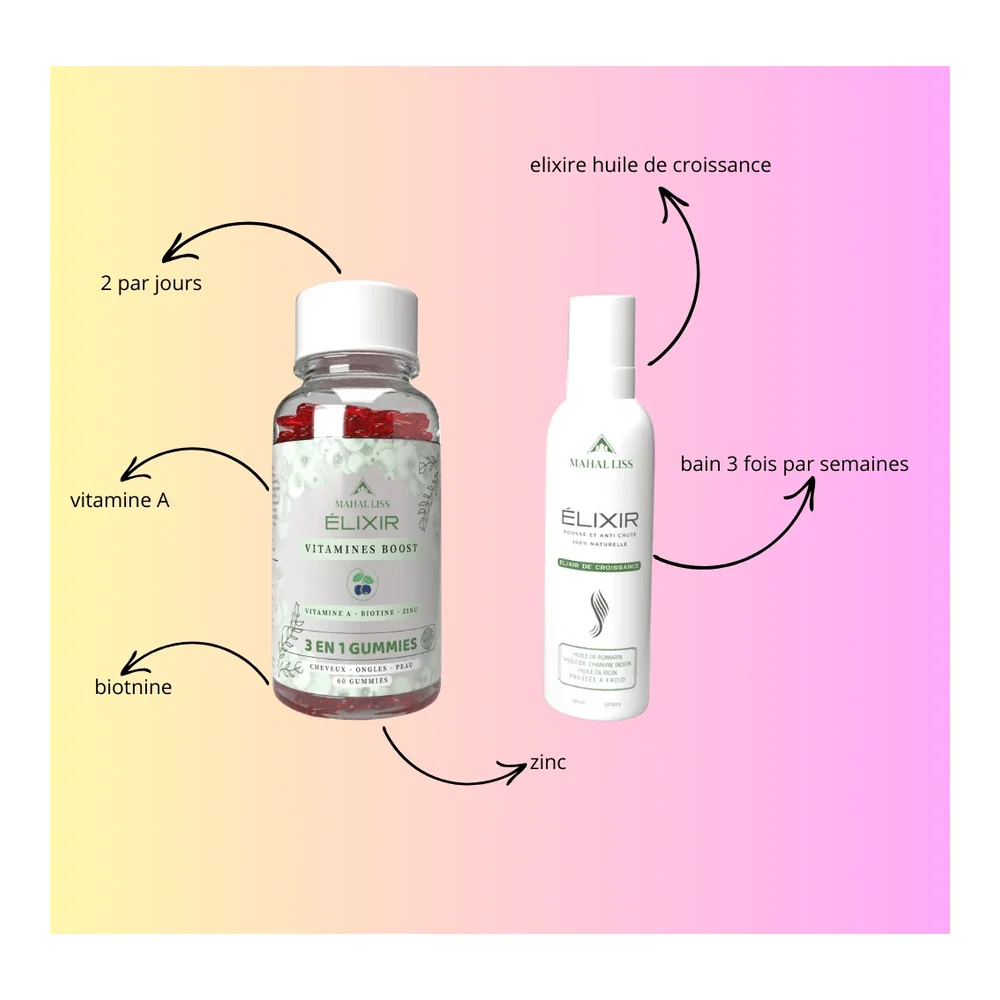 Gamme Elixir pousse et anti-chute Mahal Liss, vue 3 Mahal Liss