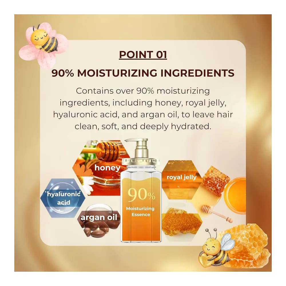 &honey Deep Moist shampooing hydratant, vue 2 &honey