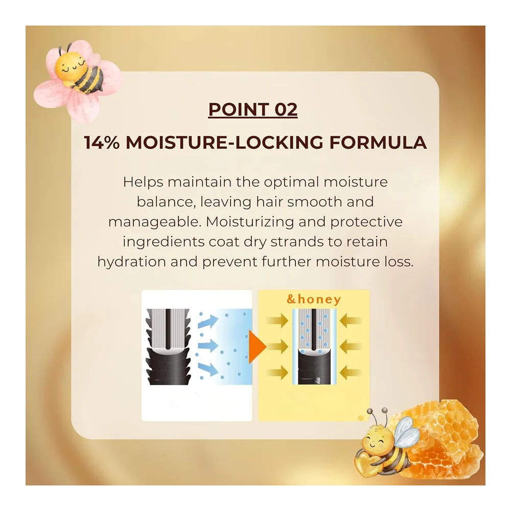 &honey Deep Moist shampooing hydratant, vue 3 &honey