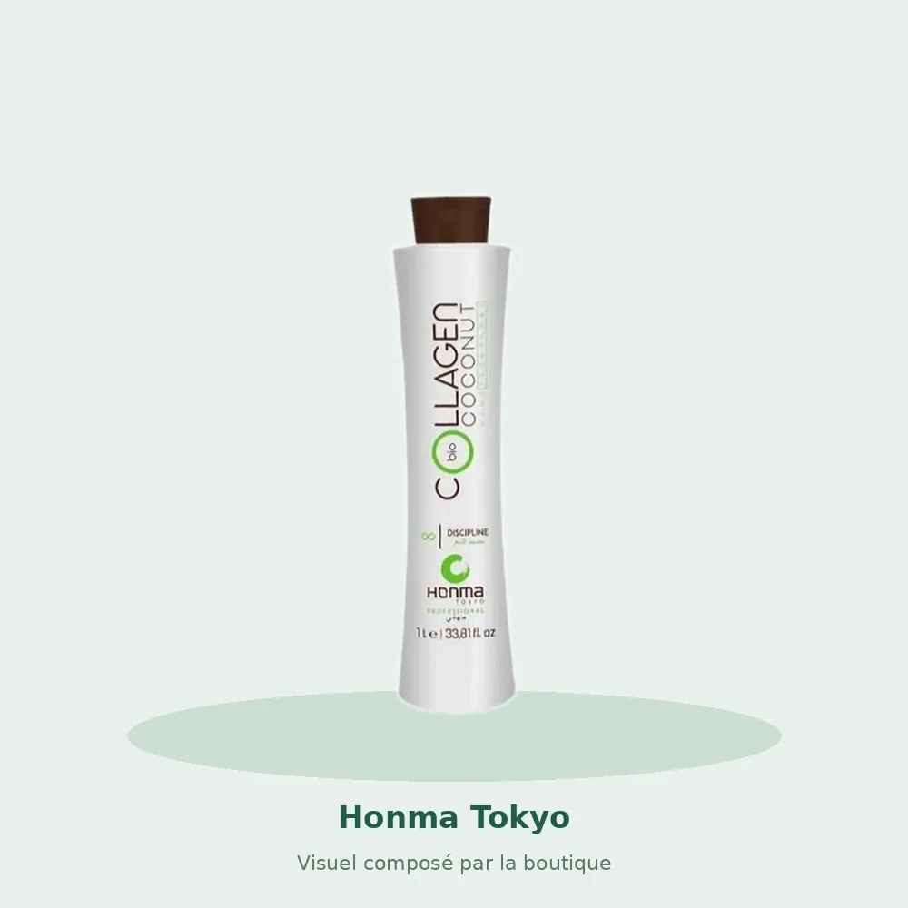 Honma Tokyo Collagen Bio Coconut lissage brésilien, visuel composé par la boutique